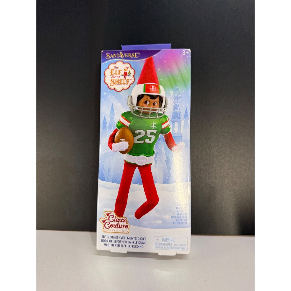 Elf on the Shelf Claus Couture Touchdown Tidings Football Outfit Set CCFOOTBALL